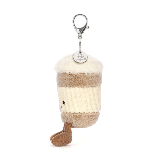 Jellycat Amuseables Perkle Coffee-To-Go Bag Charm  ACOF4BC