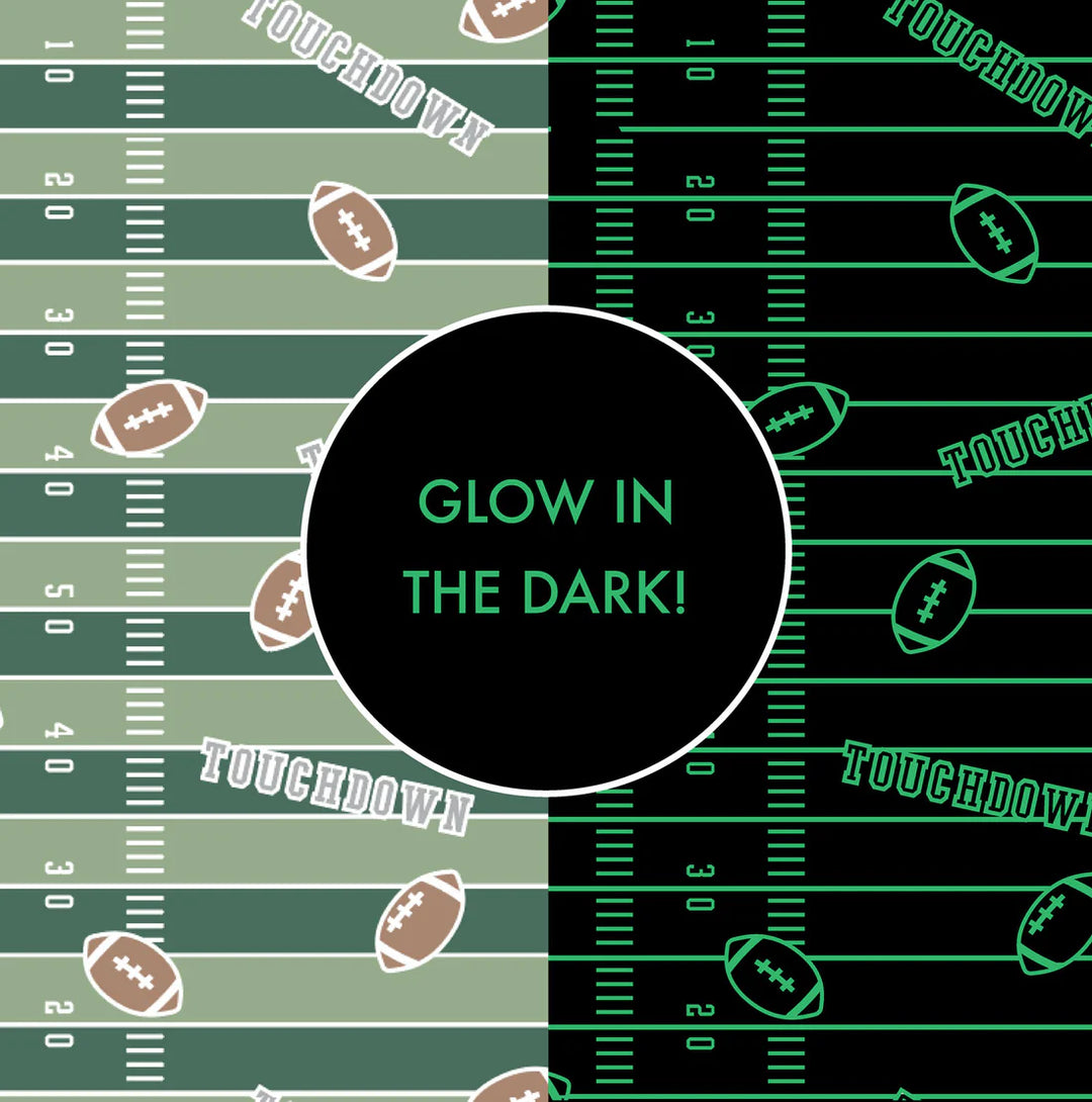 Angel Dear Baby Footie   651-F25-FFG   Football Field Glow In The Dark