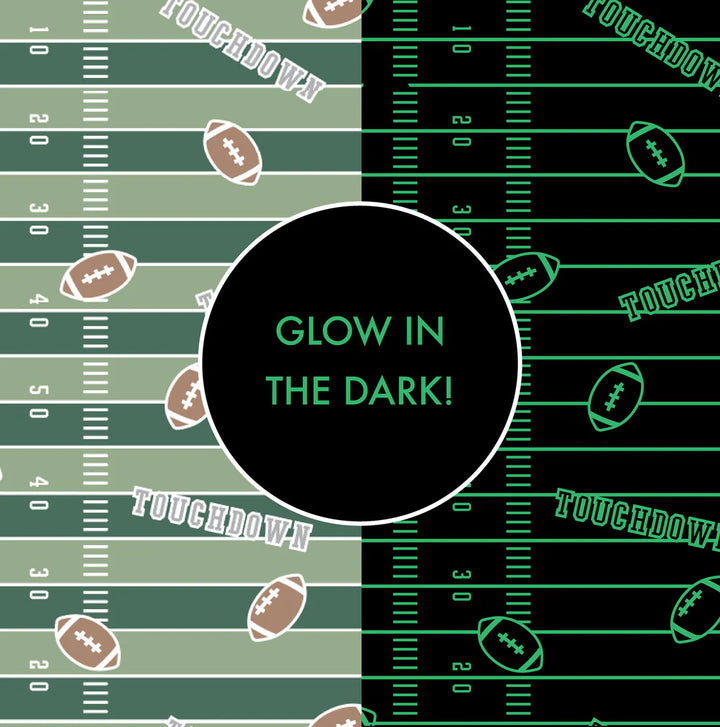 Angel Dear Baby Footie   651-F25-FFG   Football Field Glow In The Dark