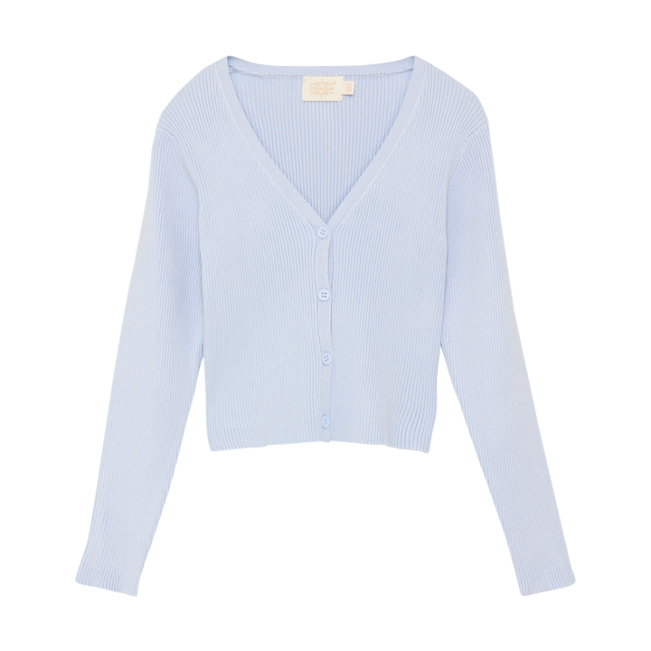 Creamie Girls Cotton Rib Cardigan   823209-7510
