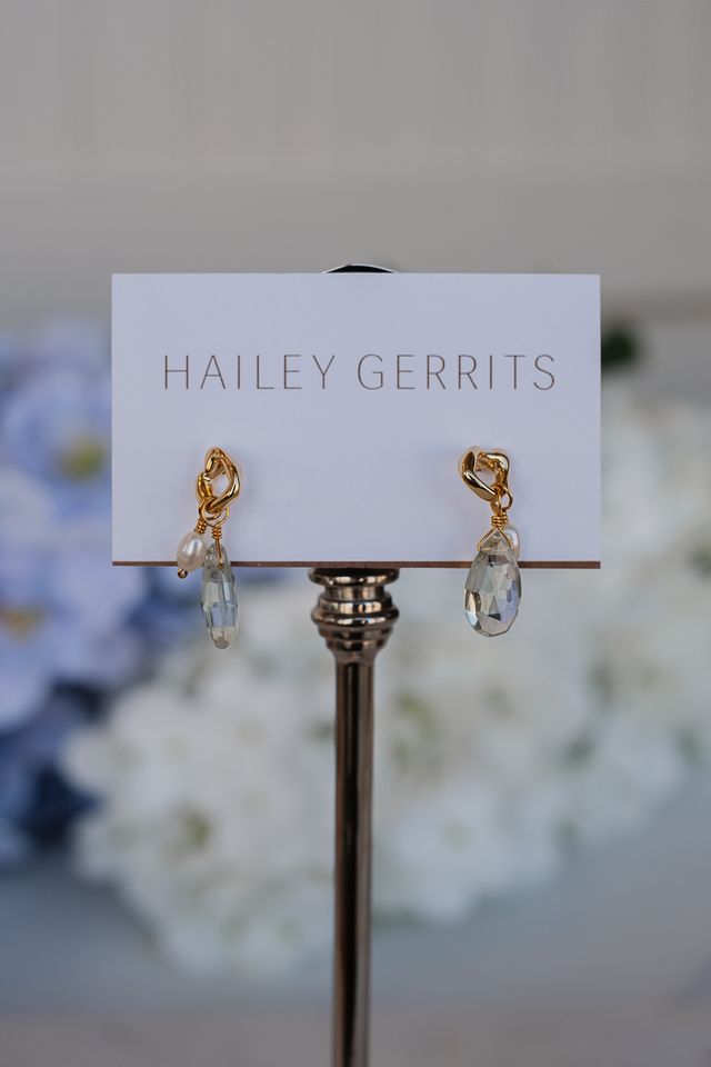 Hailey Gerrits Jupiter Stud Earring  - Green Amythyst