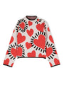 Abel & Lula Girls Printed Knit Sweater  5857-6  Amapola *