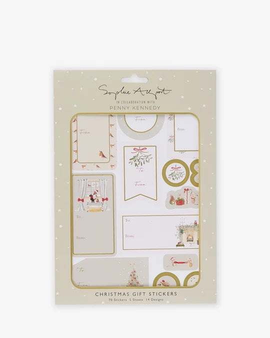 Sophie Alport Cosy Christmas Gift Stickers