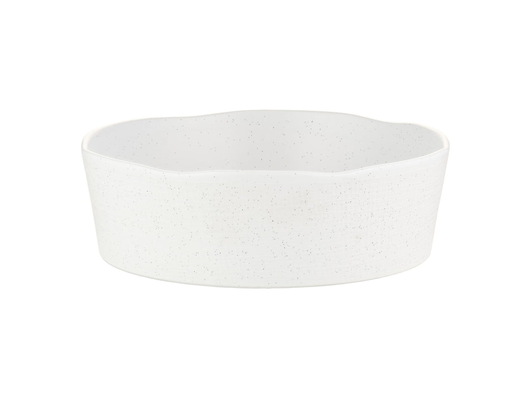 Maxwell Williams Onni Speckle White Serving Bowl  AX0541