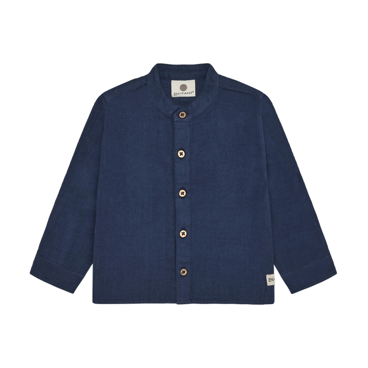 Enfant Baby Boy Long Sleeve Muslin Shirt   215397-7649