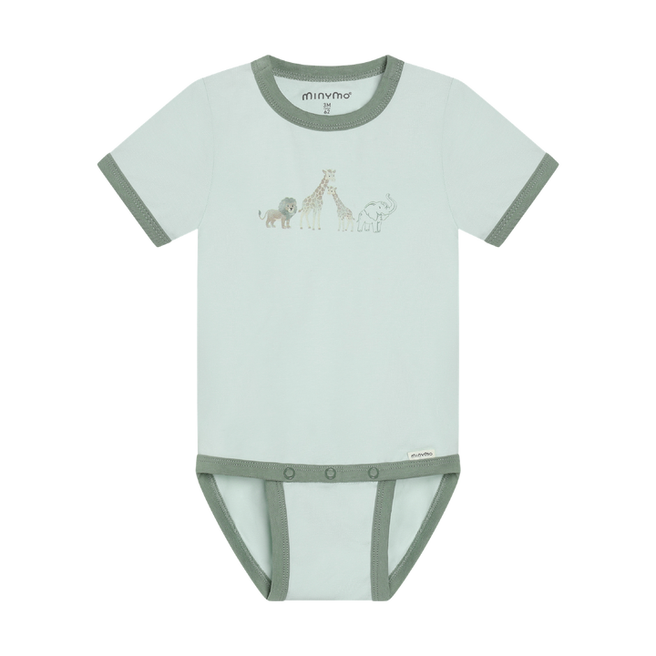 Minymo Baby Boy Short Sleeve Bodysuit   114348-8303