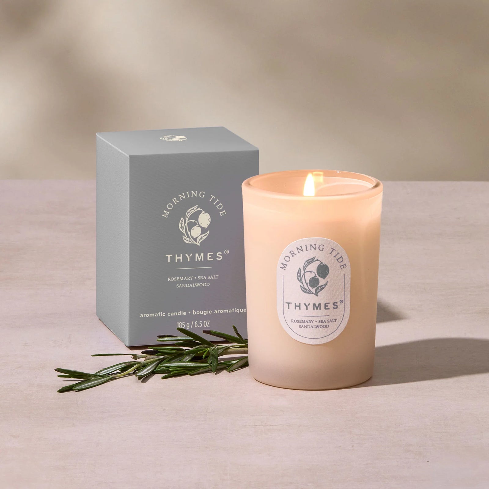 Thymes The Hours Edit Box Candle  -  Morning Tide