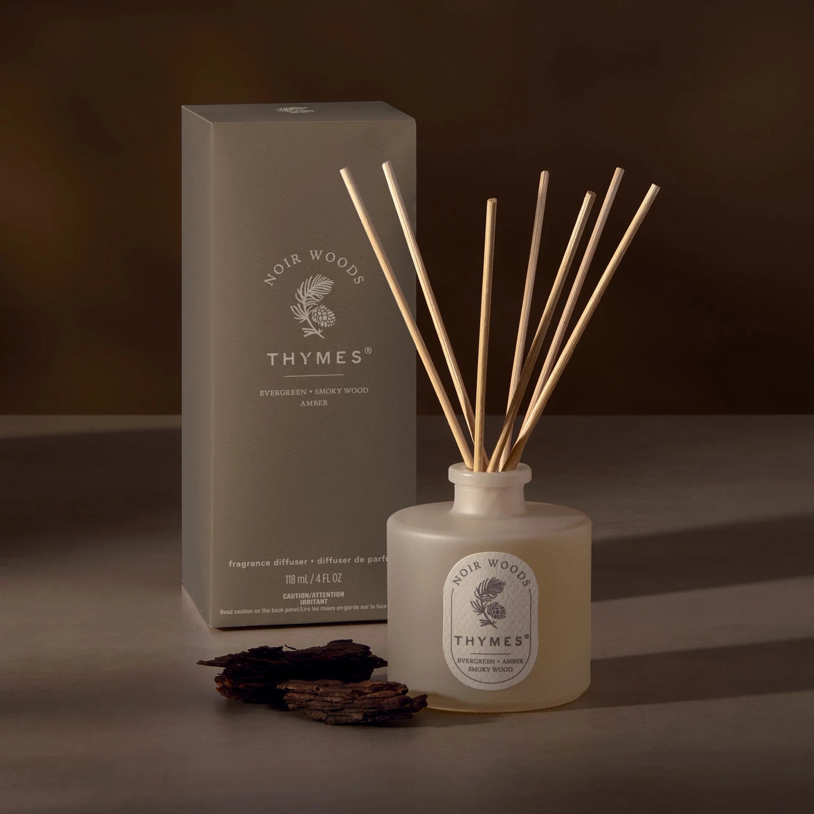 Thymes The Hours Edit Petite Reed Fragrance Diffuser  -  Noir Woods