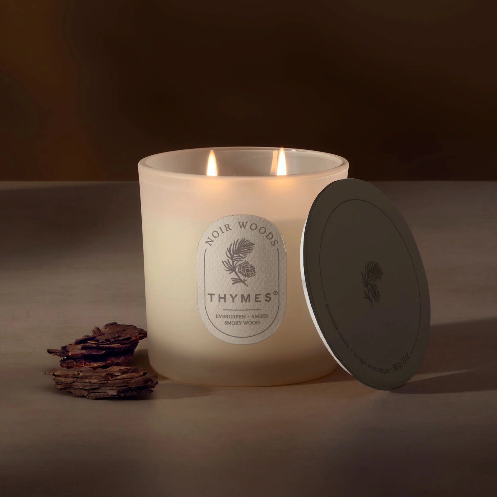 Thymes The Hours Edit Candle  -  Noir Woods