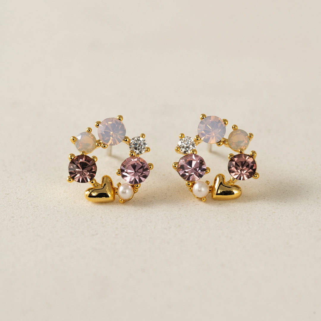 Lover's Tempo Amorette Stud Earrings Pink