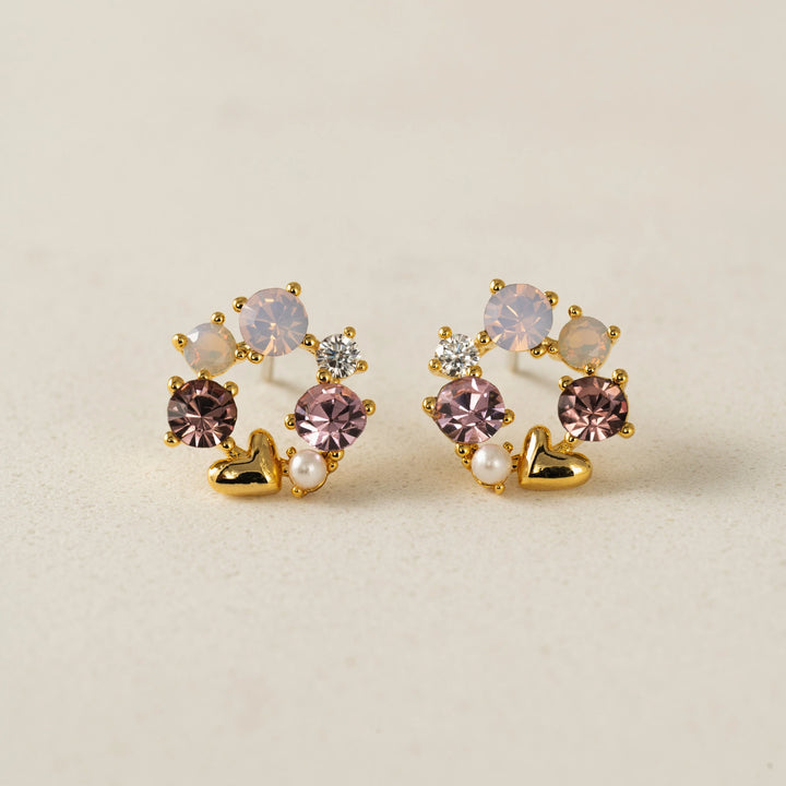 Lover's Tempo Amorette Stud Earrings Pink