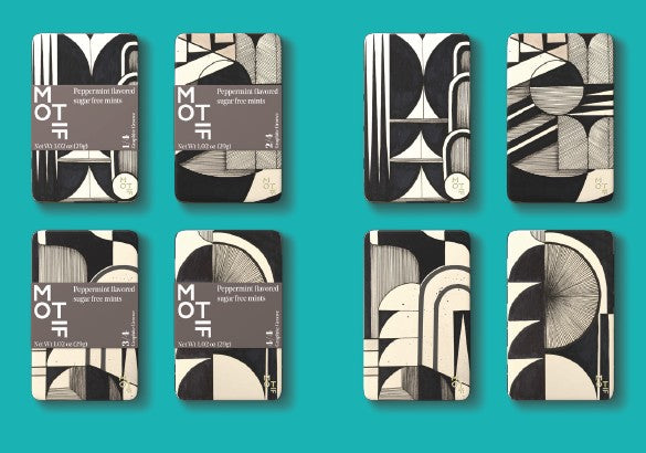 Motif Peppermints  -  Assorted Patterns