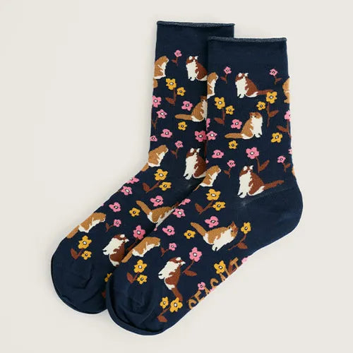 Seasalt Bamboo Arty Socks  38350  Lazy Days Maritime