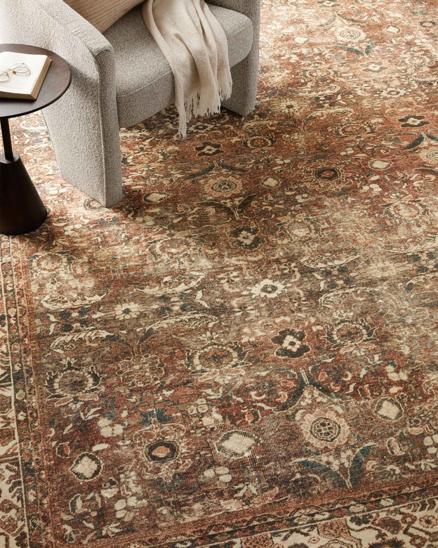 Magnolia Home by Loloi Banks Rug BAN-04 Brick/Ivory