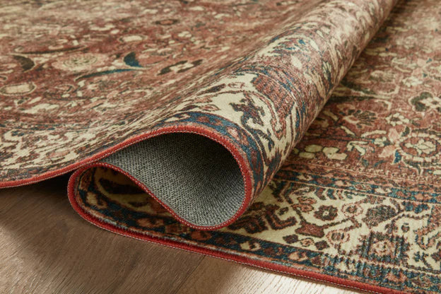 Magnolia Home by Loloi Banks Rug BAN-04 Brick/Ivory