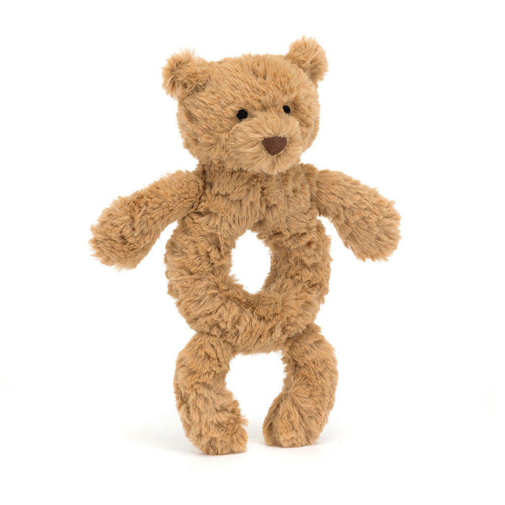 Jellycat Bartholomew Bear Ring Rattle   BAR4RR