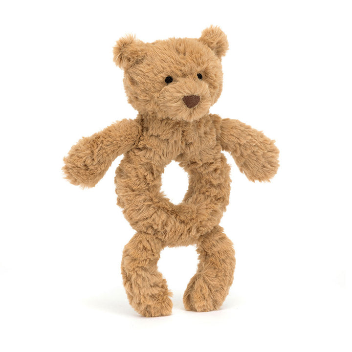 Jellycat Bartholomew Bear Ring Rattle   BAR4RR