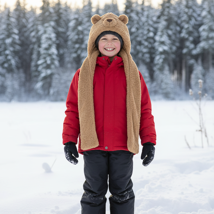 Jellycat Bartholomew Bear Bundlesnug  BARB4HOOD
