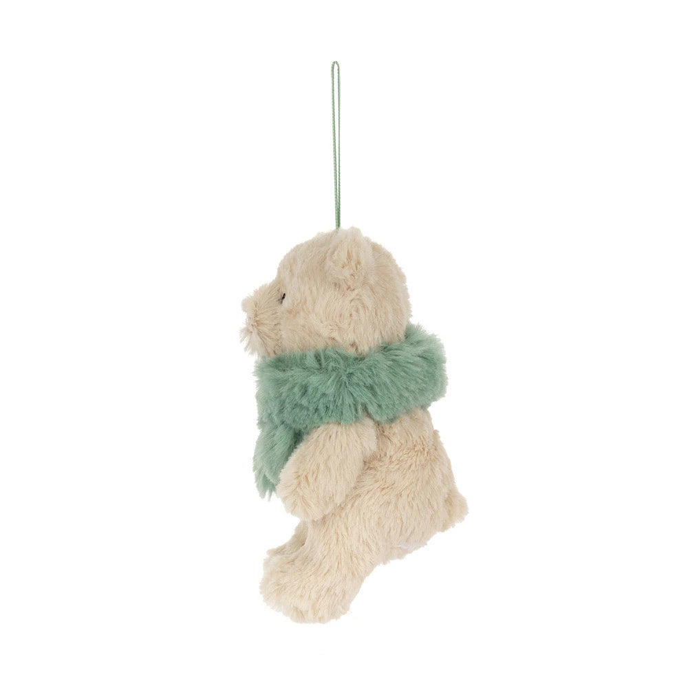 Jellycat Bartholomew Bear Winter Warmer Decoration  BARS6DEC  Green