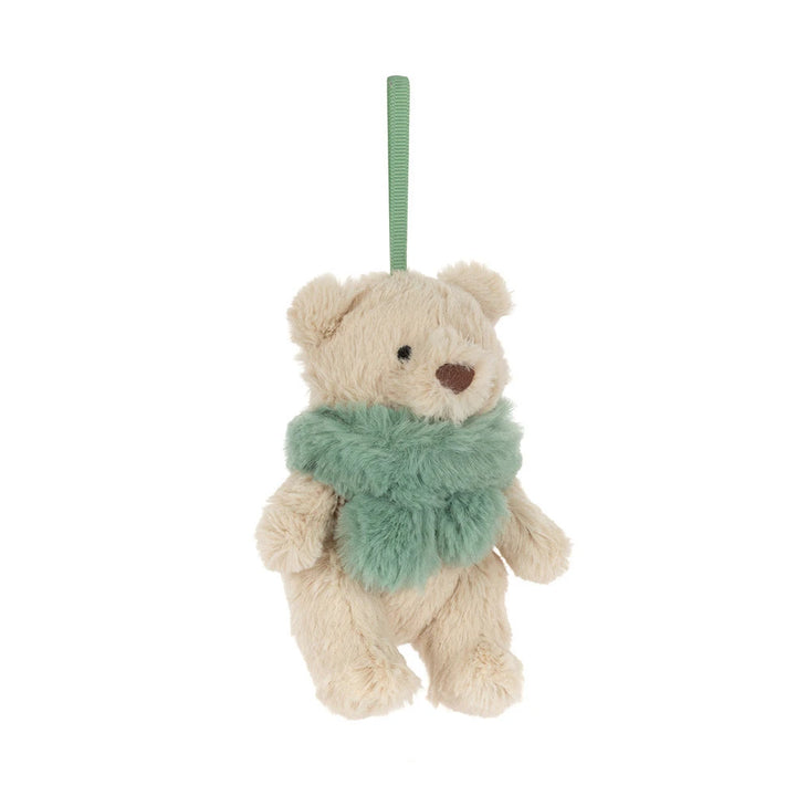 Jellycat Bartholomew Bear Winter Warmer Decoration  BARS6DEC  Green