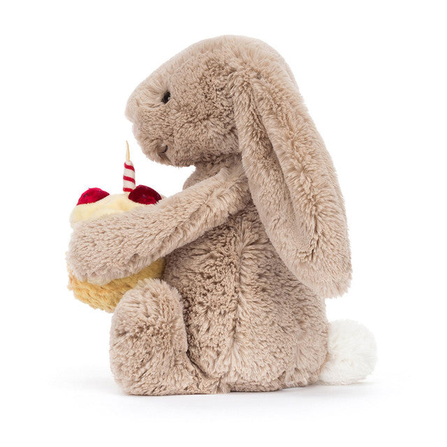 Jellycat Bashrul Beige Bunny  BAS3BEBB  'Birthday'