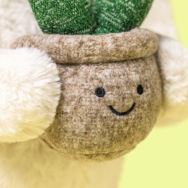 Jellycat Cream Bunny with Plant  BB3PLA