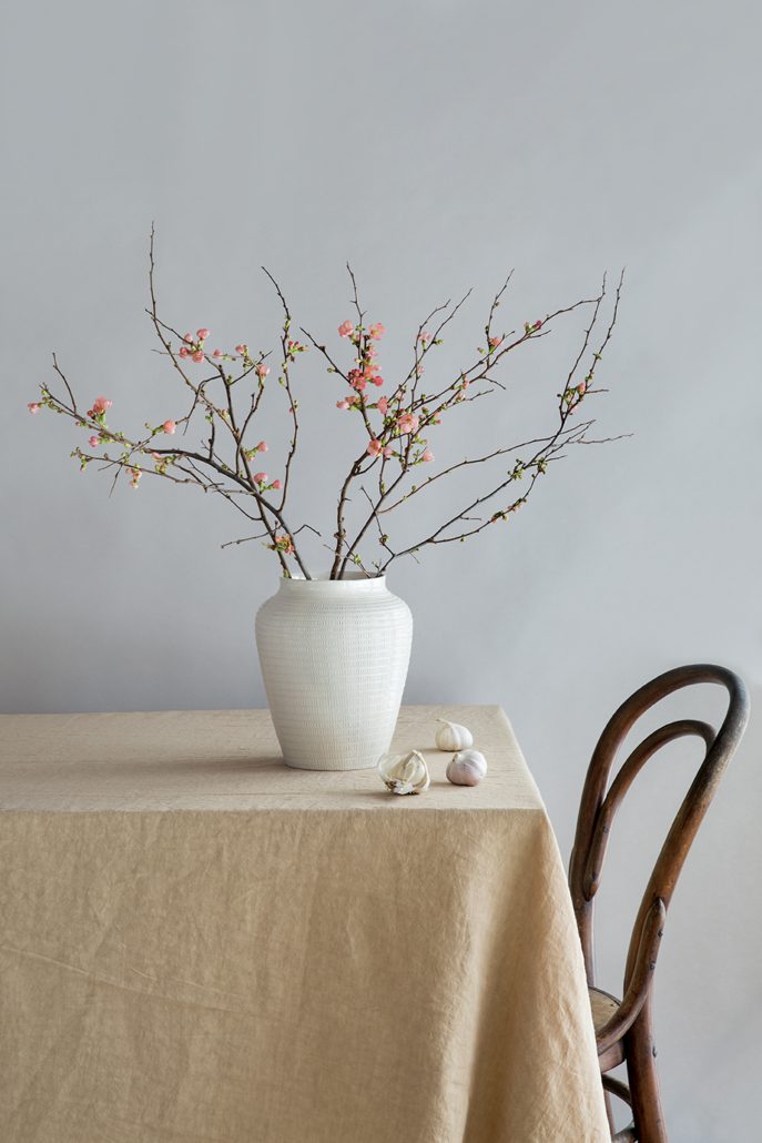 Bergs' Potter Willow Glazed Pot - White