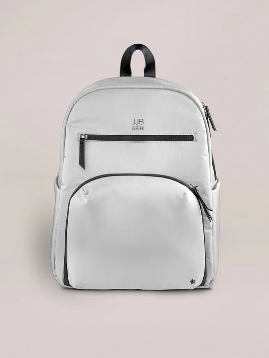 JuJuBe Deluxe Backpack/Diaper Bag  - Grey