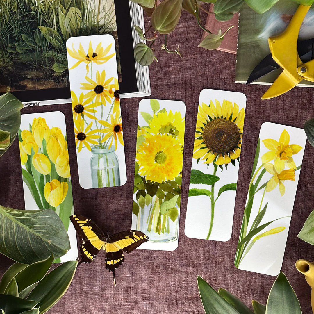 Felix Doolittle Bookmark Set/5 - Sunny Yellow