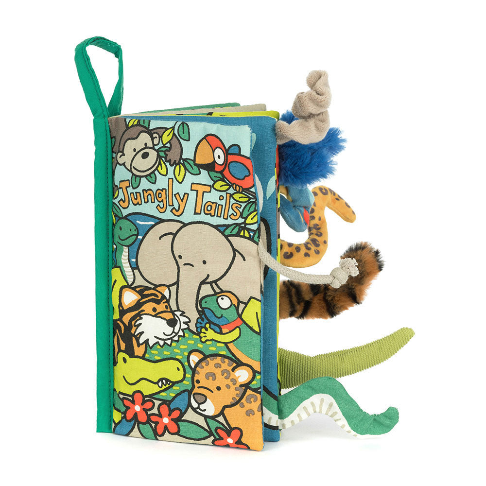 Jellycat Jungly Tails Soft Book  BK4JUNG