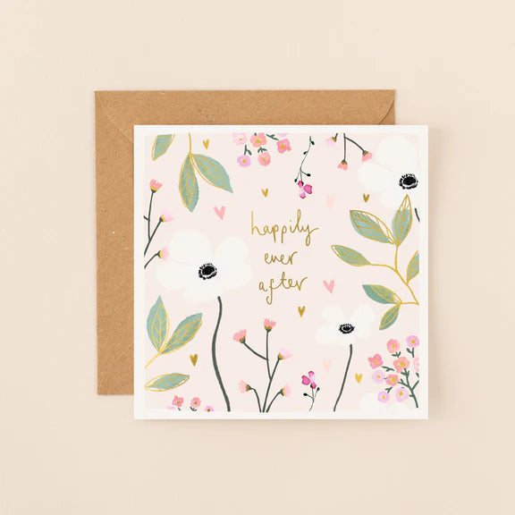 Louise Mulgrew Card BL03 Happily Ever After Flowers