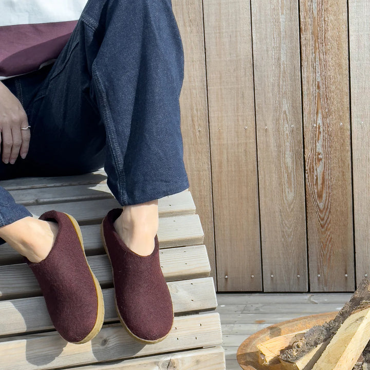 Glerups Beet Slip-On with Rubber Bottom