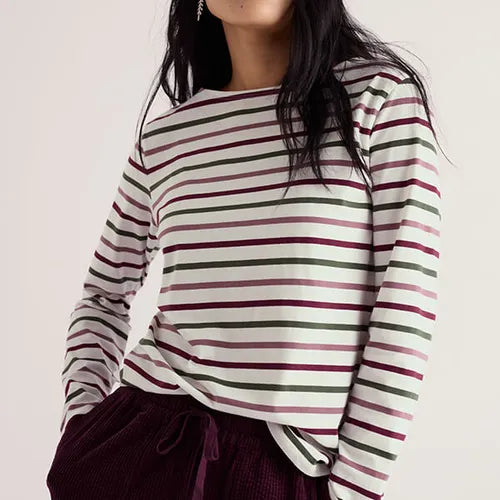 Seasalt Sailor Shirt  38903  Tri Breton Dried Rose
