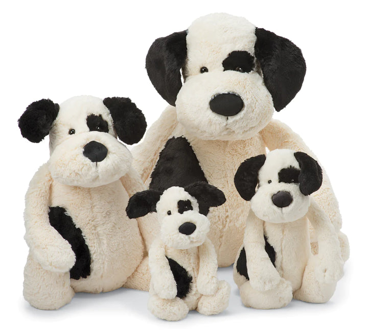 Jellycat Bashful Black And Cream Puppy