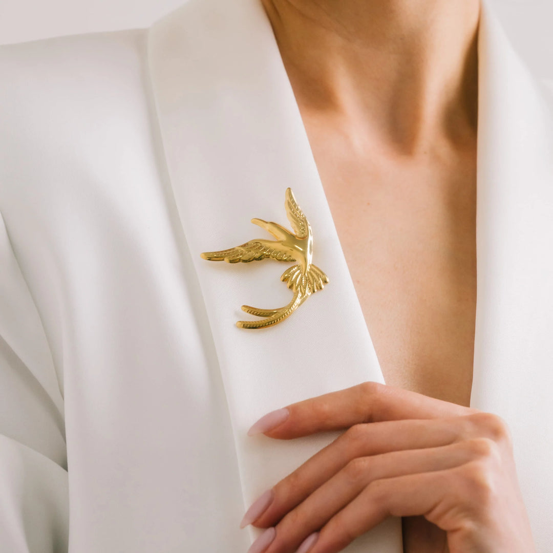 Lovers Tempo Bird Brooch