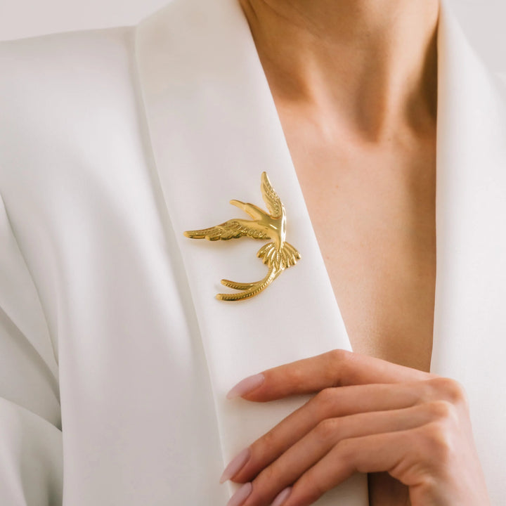 Lovers Tempo Bird Brooch