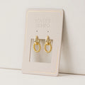 Lovers Tempo Blanche Click Hoop Earring  Gold