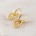 Lovers Tempo Blanche Click Hoop Earring  Gold