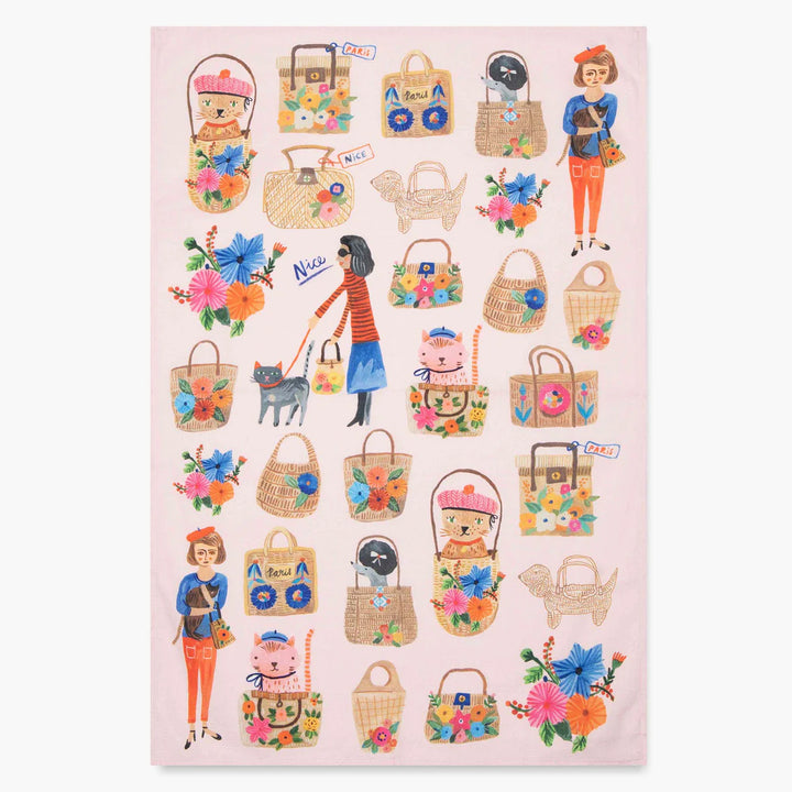 Bon Artis Ooh La La Cats Tea Towel  BA009*