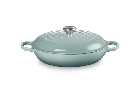 Le Creuset Shallow Braiser  -  Sea Salt