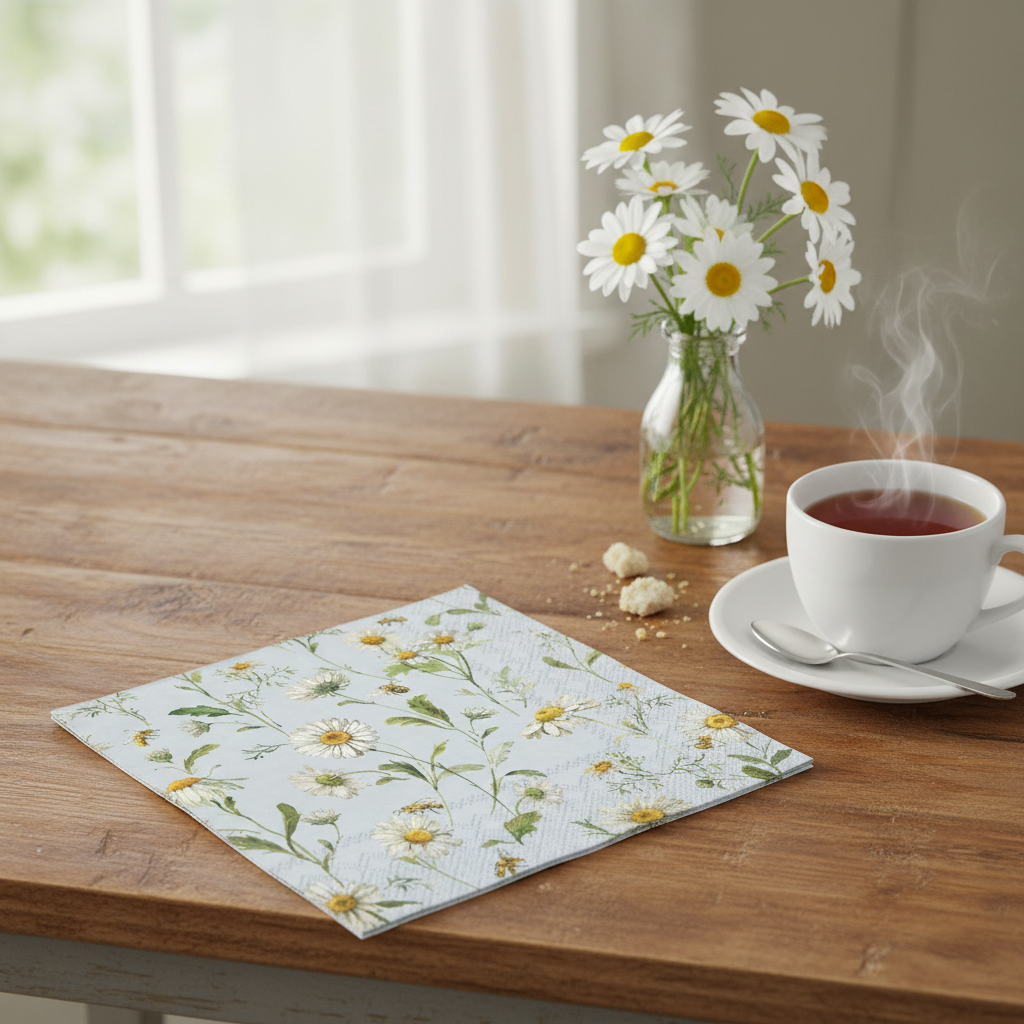 Ihr Napkin - Daisies Blue