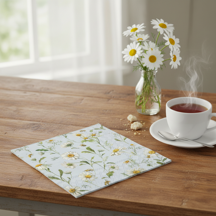 Ihr Napkin - Daisies Blue