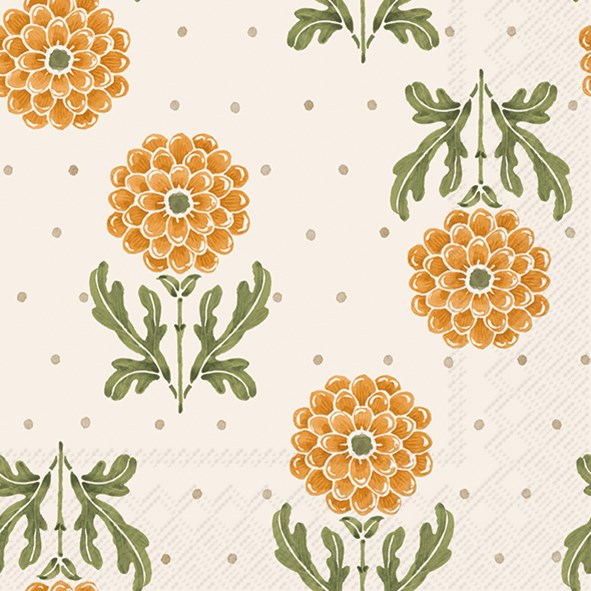 ihr Cocktail Napkin  -  Simple Flower  -  Yellow