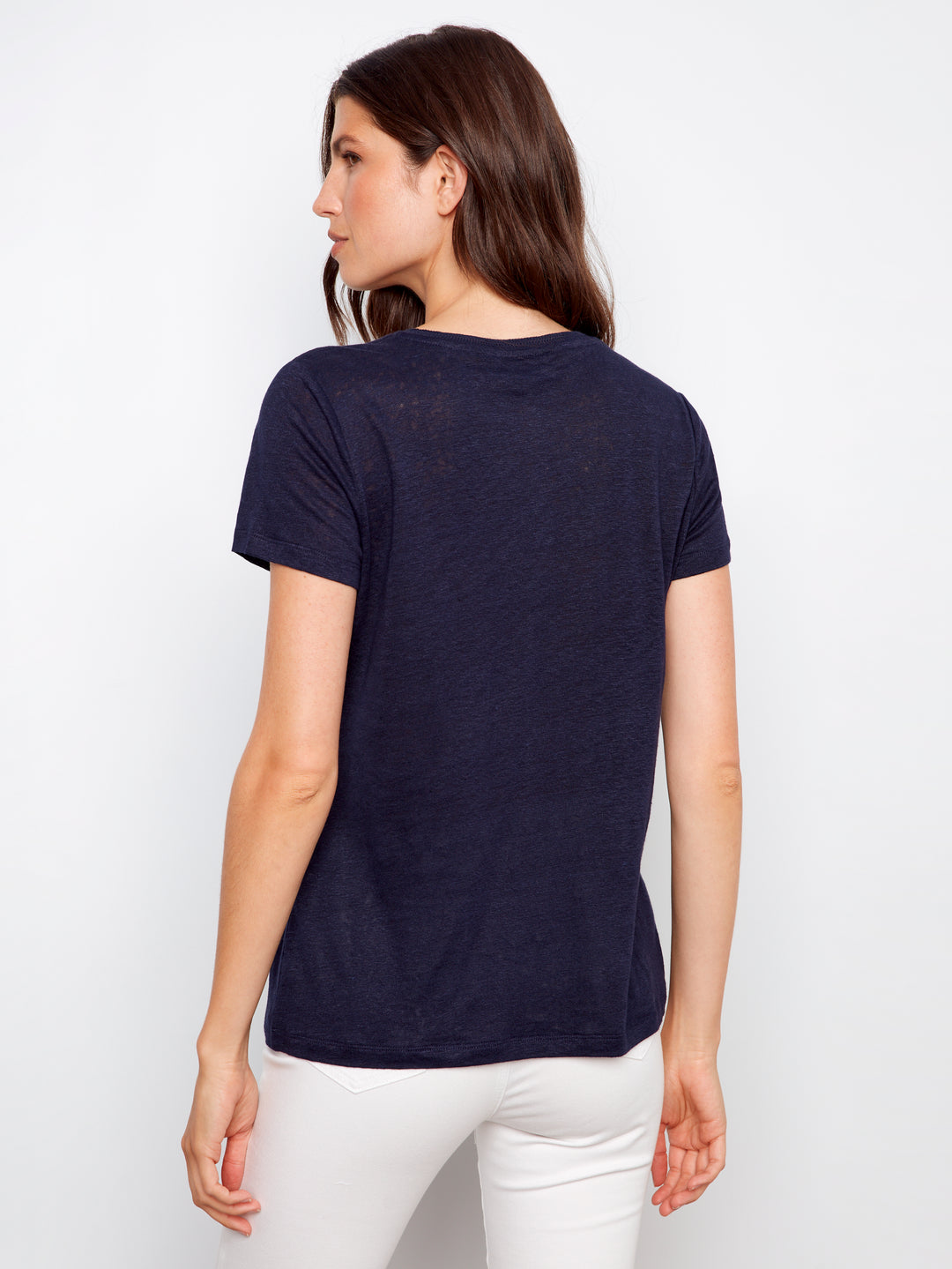 Charlie B V-Neck Tee  C1231/291-117  Navy