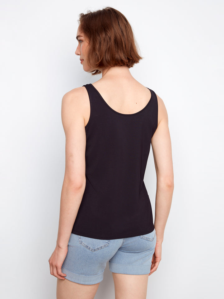 Charlie B Reversible Tank Top  C1243/730-001  Black