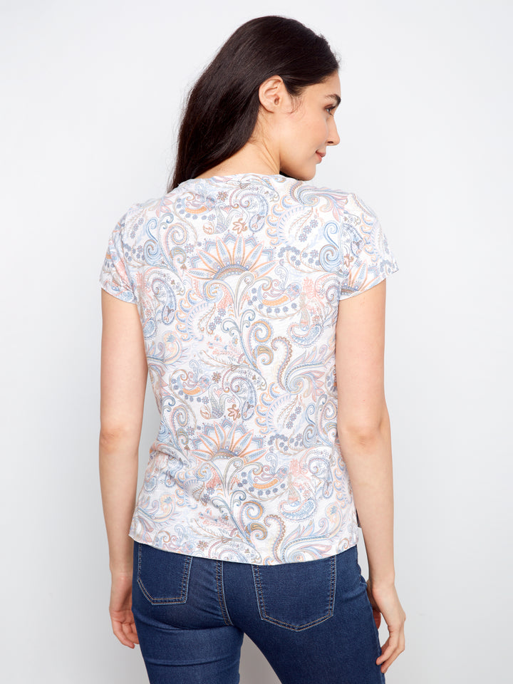 Charlie B Chintz Top C1310