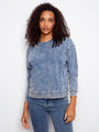 Charlie B Long Sleeve Sweatshirt  C1417/377 - 006  Denim