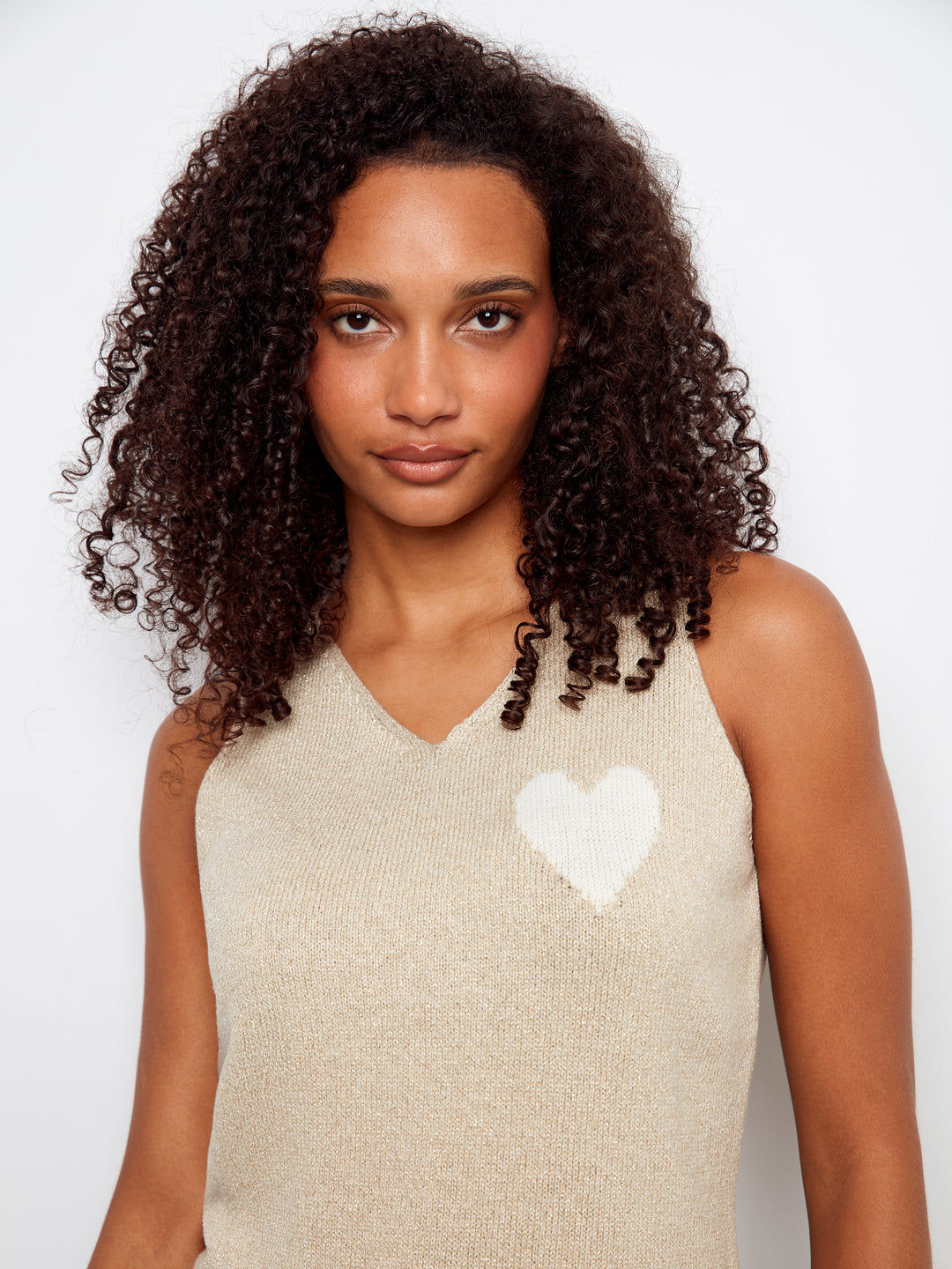 Charlie B V-Neck Tank Top  C2794H/215C   Gold 515