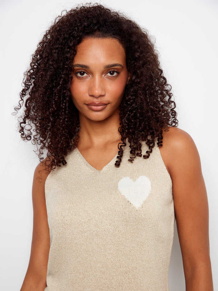 Charlie B V-Neck Tank Top  C2794H/215C   Gold 515
