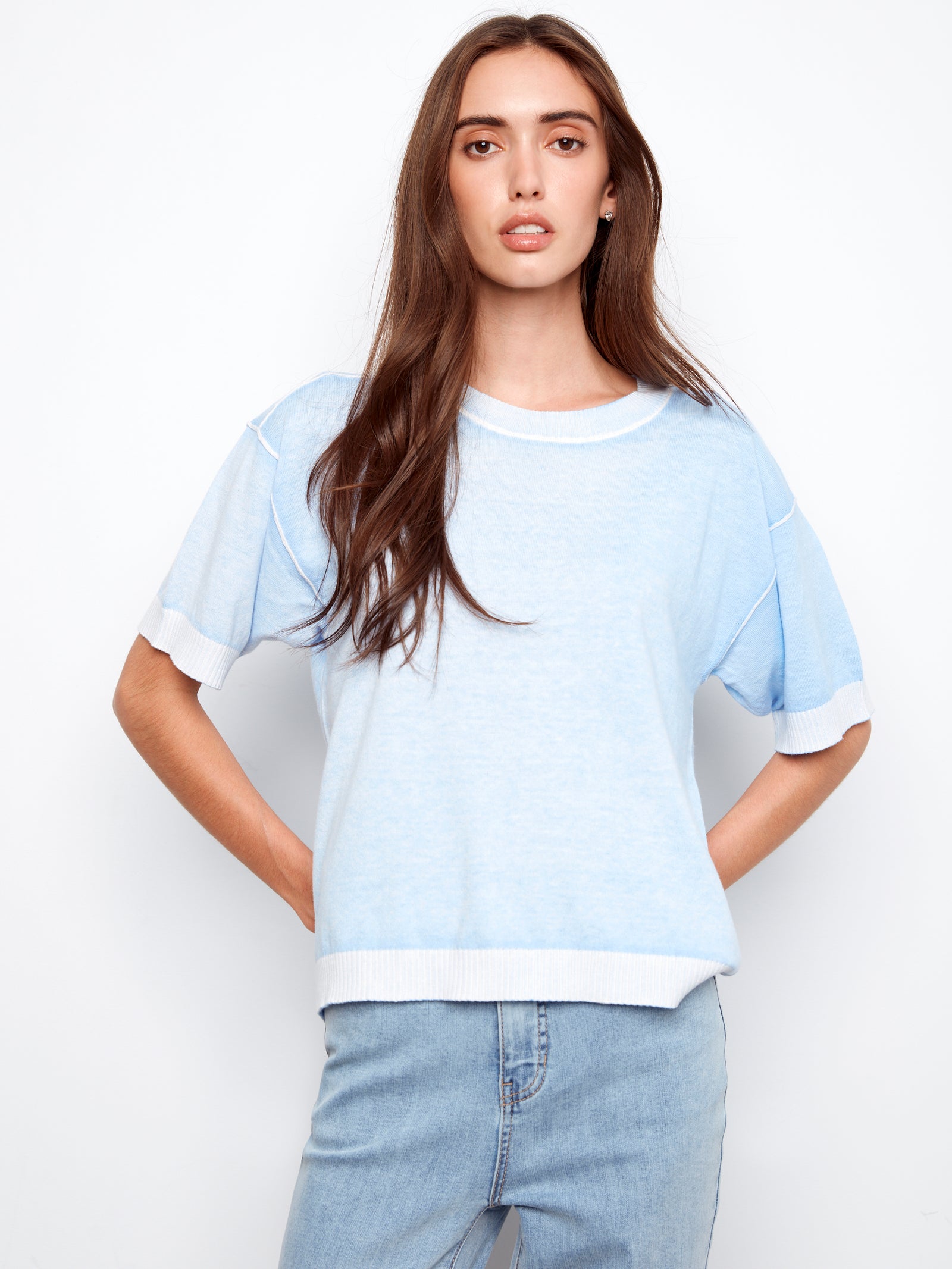 Charlie B Pullover C2947/261 Bluebell